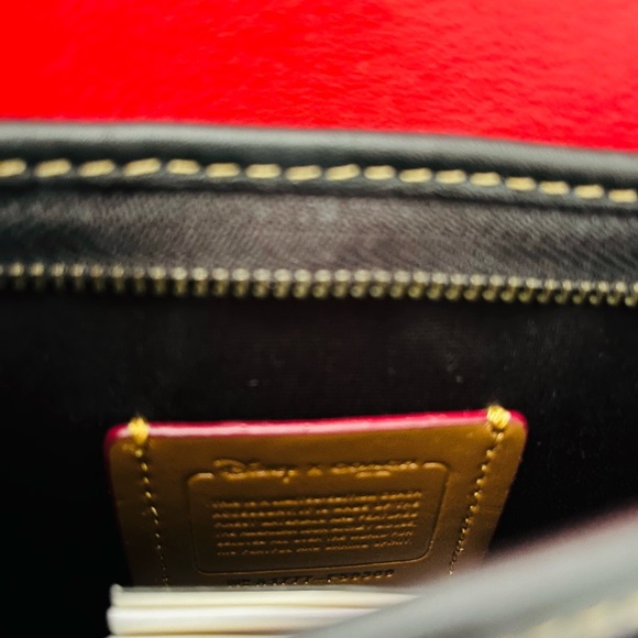 Coach x Disney Patricia Saddle Mickey Ears Leather Crossbody Bag (Blk) [F59369] - Picture 7 of 9